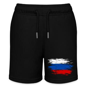 Drapeau russe utilisé - Short bio MINI BOLTER Stanley/Stella Ado - noir - Devant