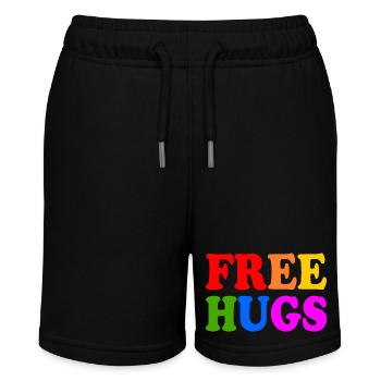 Free hugs - Stanley/Stella MINI BOLTER Organic Teen Jogging Shorts - black - Front