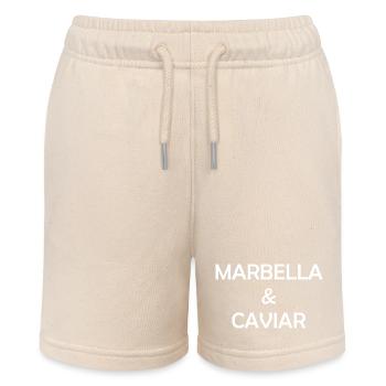 Marbella and Cavian Spain Espana Spanien - Stanley/Stella MINI BOLTER Organic Teen Jogging Shorts - soft Ecru - Front