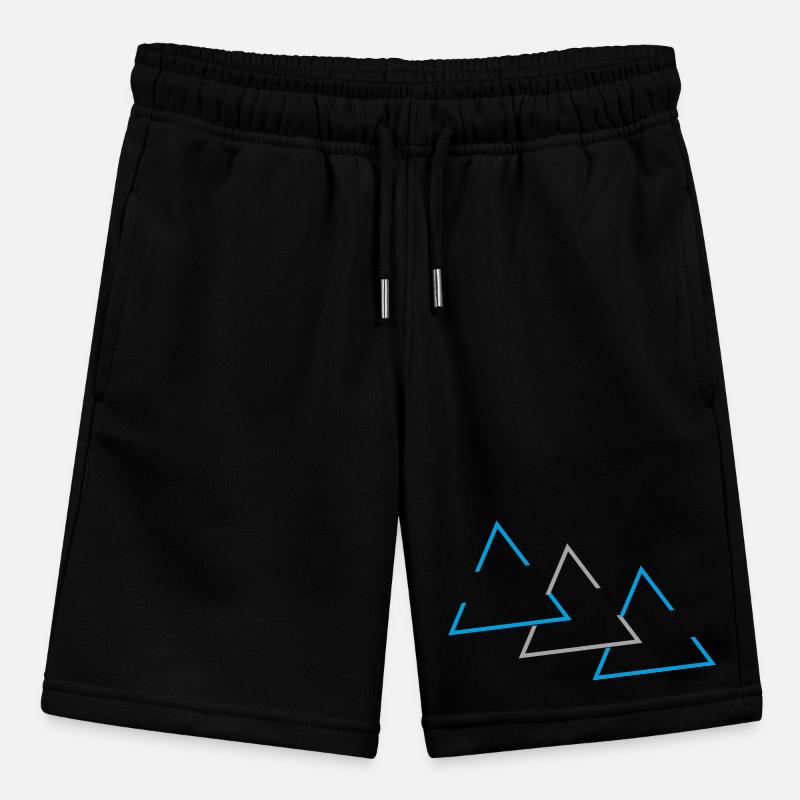 "Estampado geométrico triangular" Pantalones cortos de deporte orgánicos para adolescentes MINI BOLTER de Stanley/Stella