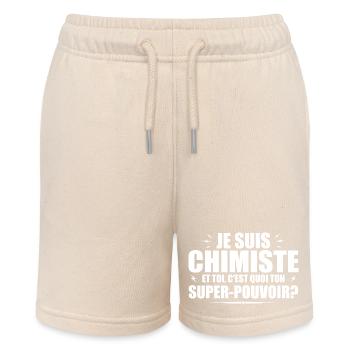 I am a Chemist. What's your superpower? - Stanley/Stella MINI BOLTER Organic Teen Jogging Shorts - soft Ecru - Front