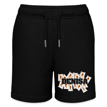 Geschenk für Denisa - Stanley/Stella Teenager Bio-Joggingshorts MINI BOLTER - Schwarz - Vorne