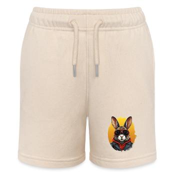 Stadttürsteher Hasengeist | Liebhaber von Kaninchen - Stanley/Stella Teenager Bio-Joggingshorts MINI BOLTER - Natur - Vorne