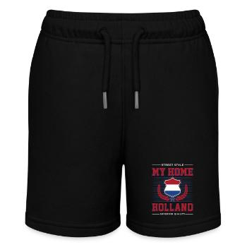 My Home Holland - Stanley/Stella MINI BOLTER Organic Teen Jogging Shorts - black - Front