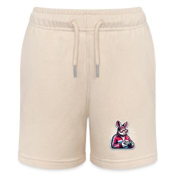 Lapin de Pâques Gamer pour les nerds et les joueurs - Short bio MINI BOLTER Stanley/Stella Ado - écru doux - Devant