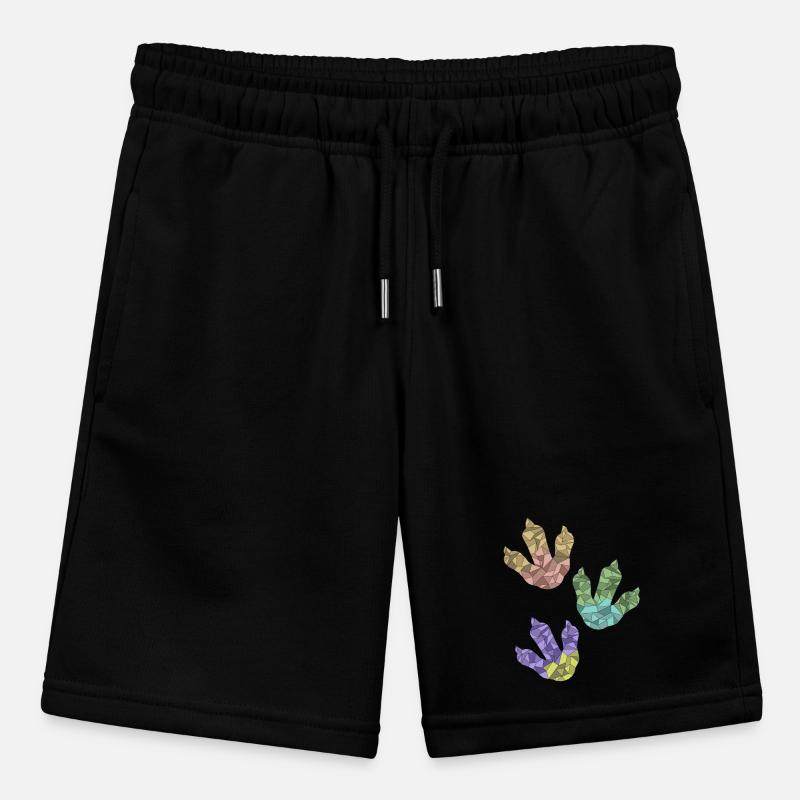 DINOSAURIER-Drucke Stanley/Stella Teenager Bio-Joggingshorts MINI BOLTER