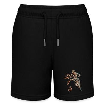 Downhill-Mountainbiken - Stanley/Stella Teenager Bio-Joggingshorts MINI BOLTER - Schwarz - Vorne