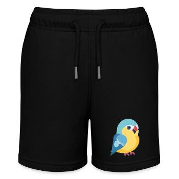 Perruche colorée sur branche - Short bio MINI BOLTER Stanley/Stella Ado - noir - Devant