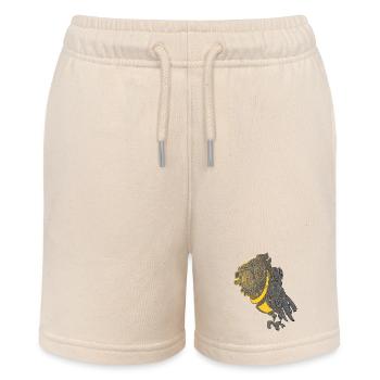 Steampunk Eule - Stanley/Stella Teenager Bio-Joggingshorts MINI BOLTER - Natur - Vorne