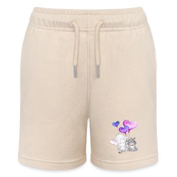 Elefant Luftballon Nilpferd - Stanley/Stella Teenager Bio-Joggingshorts MINI BOLTER - Natur - Vorne