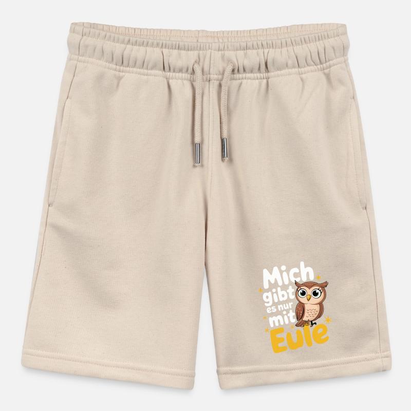 Nachteule Eule Eulen Vogel Stanley/Stella Teenager Bio-Joggingshorts MINI BOLTER