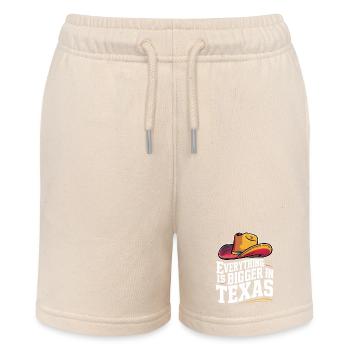 Texas State Texans Texas - Stanley/Stella MINI BOLTER Organic Teen Jogging Shorts - soft Ecru - Front