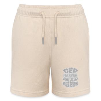 Marven Marven - Stanley/Stella MINI BOLTER Organic Teen Jogging Shorts - soft Ecru - Front