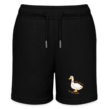 silly goose on the loose - Stanley/Stella MINI BOLTER Organic Teen Jogging Shorts - black - Front