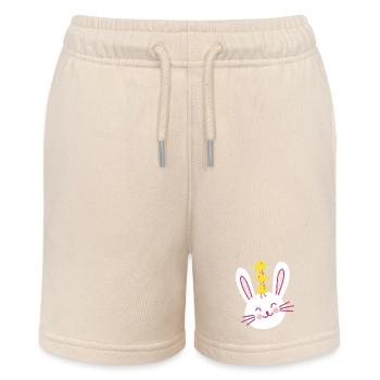 Lapin de Pâques et trois poussins mignons - Short bio MINI BOLTER Stanley/Stella Ado - écru doux - Devant