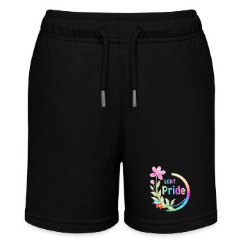LGBT Stolz - Stanley/Stella Teenager Bio-Joggingshorts MINI BOLTER - Schwarz - Vorne