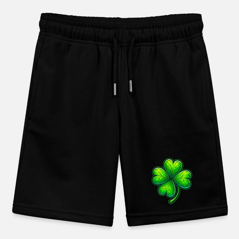 Four-leaf clover Stanley/Stella MINI BOLTER Organic Teen Jogging Shorts
