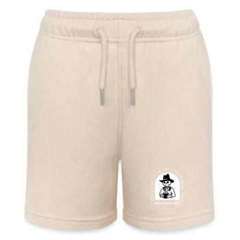 Tired dad new father funny coffee lovers western - Stanley/Stella MINI BOLTER Organic Teen Jogging Shorts - soft Ecru - Front