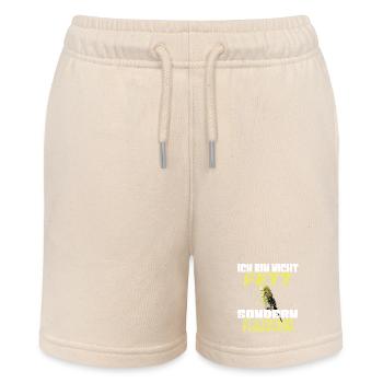 Nicht Fett Sondern Flauschig - Stanley/Stella Teenager Bio-Joggingshorts MINI BOLTER - Natur - Vorne