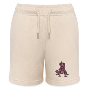 Funny Iguana Sunglasses - Stanley/Stella MINI BOLTER Organic Teen Jogging Shorts - soft Ecru - Front