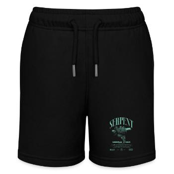 Grüner Baum Python Modern Reptile Keeper Streetwear - Stanley/Stella Teenager Bio-Joggingshorts MINI BOLTER - Schwarz - Vorne