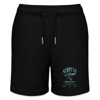 Grüner Baum Python Modern Reptile Keeper Streetwear - Stanley/Stella Teenager Bio-Joggingshorts MINI BOLTER - Schwarz - Vorne