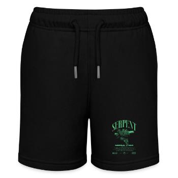 Grüner Baum Python Modern Reptile Keeper Streetwear - Stanley/Stella Teenager Bio-Joggingshorts MINI BOLTER - Schwarz - Vorne