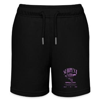 Grüner Baum Python Modern Reptile Keeper Streetwear - Stanley/Stella Teenager Bio-Joggingshorts MINI BOLTER - Schwarz - Vorne