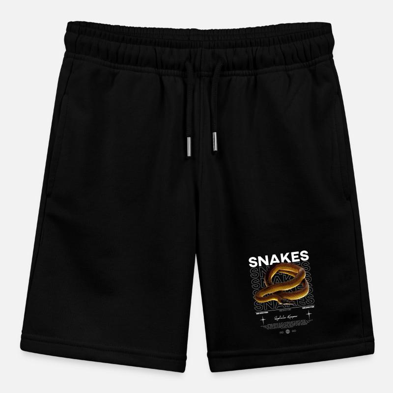 Weißlippige Python Moderner Reptilienhalter Stanley/Stella Teenager Bio-Joggingshorts MINI BOLTER