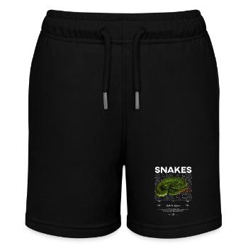 Vipère de fosse à lèvres blanches moderne gardien de reptile - Short bio MINI BOLTER Stanley/Stella Ado - noir - Devant