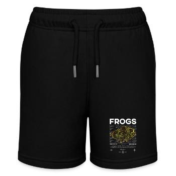 Vietnamese Mossy Frog Streetwear Frog Keeper - Stanley/Stella MINI BOLTER Organic Teen Jogging Shorts - black - Front