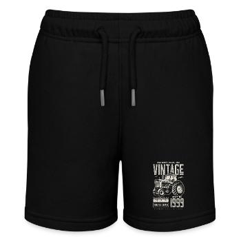 Vintage Traktor Landwirt Geburtstag geboren 1999 - Stanley/Stella Teenager Bio-Joggingshorts MINI BOLTER - Schwarz - Vorne