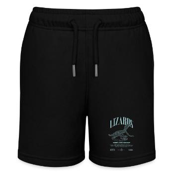 Green Tree Monitor Streetwear Lizard Keeper - Stanley/Stella MINI BOLTER Organic Teen Jogging Shorts - black - Front