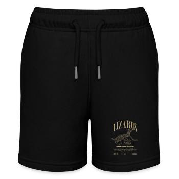 Green Tree Monitor Streetwear Lizard Keeper - Stanley/Stella MINI BOLTER Organic Teen Jogging Shorts - black - Front