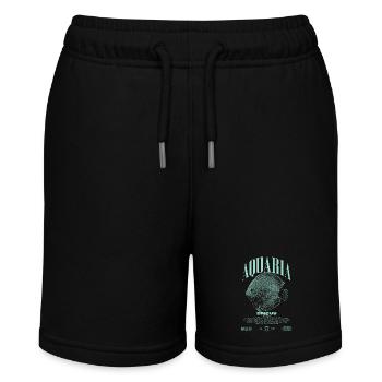 Diskus-Buntbarsch Fish Keeper Moderne Streetwear - Stanley/Stella Teenager Bio-Joggingshorts MINI BOLTER - Schwarz - Vorne