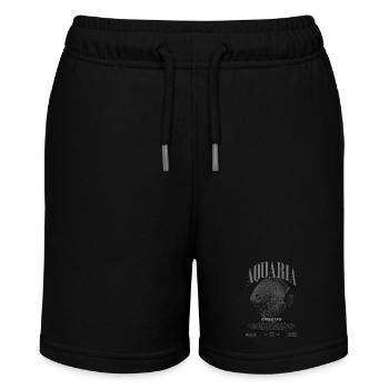 Diskus-Buntbarsch Fish Keeper Moderne Streetwear - Stanley/Stella Teenager Bio-Joggingshorts MINI BOLTER - Schwarz - Vorne
