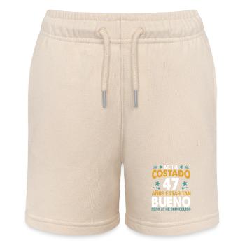 ME HA COSTADO 47 ANOS ESTAR TAN BUENO - Stanley/Stella MINI BOLTER Organic Teen Jogging Shorts - soft Ecru - Front