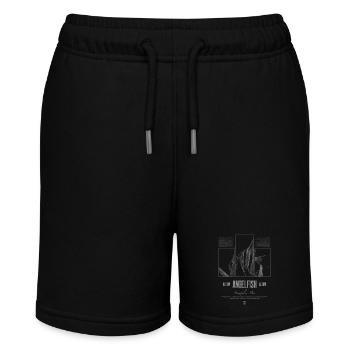 Altum Kaiserfisch Buntbarsch Aquarium Fischhalter - Stanley/Stella Teenager Bio-Joggingshorts MINI BOLTER - Schwarz - Vorne