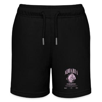 Diskus Cichlid Fish Keeper Moderne Streetwear - Stanley/Stella Teenager Bio-Joggingshorts MINI BOLTER - Schwarz - Vorne
