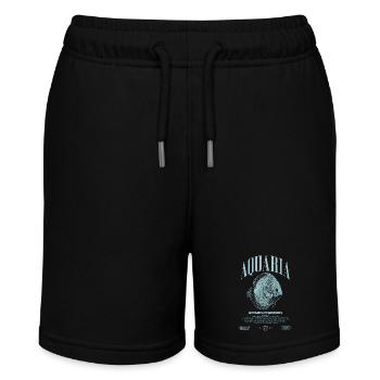 Diskus Cichlid Fish Keeper Moderne Streetwear - Stanley/Stella Teenager Bio-Joggingshorts MINI BOLTER - Schwarz - Vorne