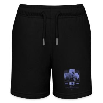 Diskusfisch Buntbarsch Aquarium Fischhalter - Stanley/Stella Teenager Bio-Joggingshorts MINI BOLTER - Schwarz - Vorne