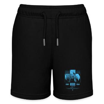 Diskusfisch Buntbarsch Aquarium Fischhalter - Stanley/Stella Teenager Bio-Joggingshorts MINI BOLTER - Schwarz - Vorne