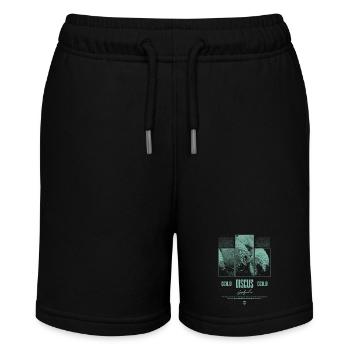 Diskusfisch Buntbarsch Aquarium Fischhalter - Stanley/Stella Teenager Bio-Joggingshorts MINI BOLTER - Schwarz - Vorne