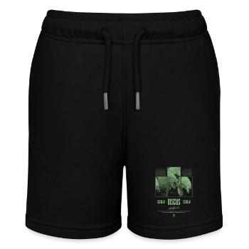 Diskusfisch Buntbarsch Aquarium Fischhalter - Stanley/Stella Teenager Bio-Joggingshorts MINI BOLTER - Schwarz - Vorne