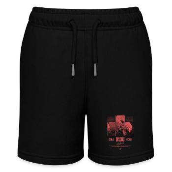 Diskusfisch Buntbarsch Aquarium Fischhalter - Stanley/Stella Teenager Bio-Joggingshorts MINI BOLTER - Schwarz - Vorne