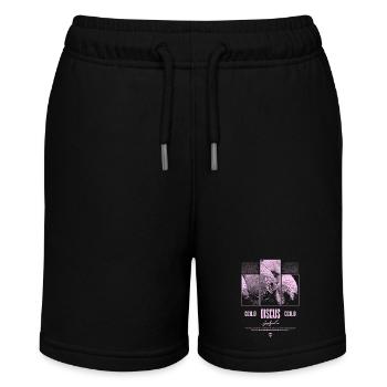 Diskusfisch Buntbarsch Aquarium Fischhalter - Stanley/Stella Teenager Bio-Joggingshorts MINI BOLTER - Schwarz - Vorne