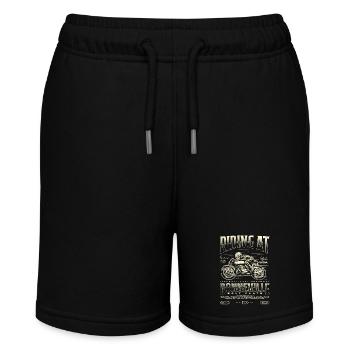 Bonneville Salt Flats Motorrad Geburtstag 1920 - Stanley/Stella Teenager Bio-Joggingshorts MINI BOLTER - Schwarz - Vorne