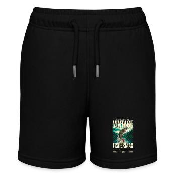 Vintage Forelle Fischer Angeln Geburtstag 1998 - Stanley/Stella Teenager Bio-Joggingshorts MINI BOLTER - Schwarz - Vorne