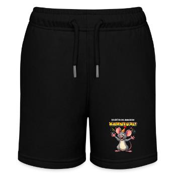 Karneval Kostüm Party Maus Köln Kölle Alaaf Lustig - Stanley/Stella Teenager Bio-Joggingshorts MINI BOLTER - Schwarz - Vorne