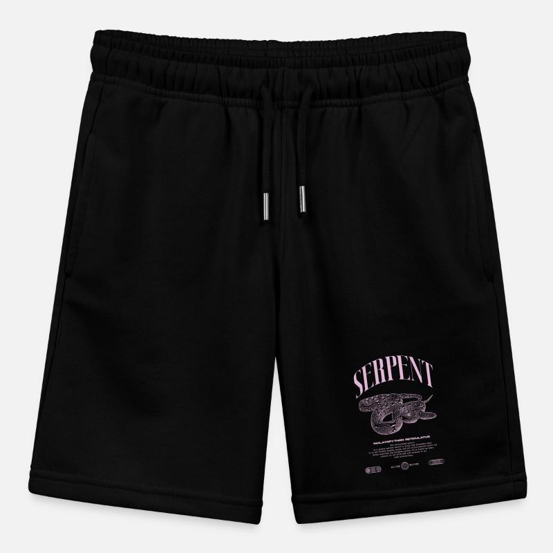 Reticulated Python Reptile Keeper Streetwear Stanley/Stella MINI BOLTER Organic Teen Jogging Shorts